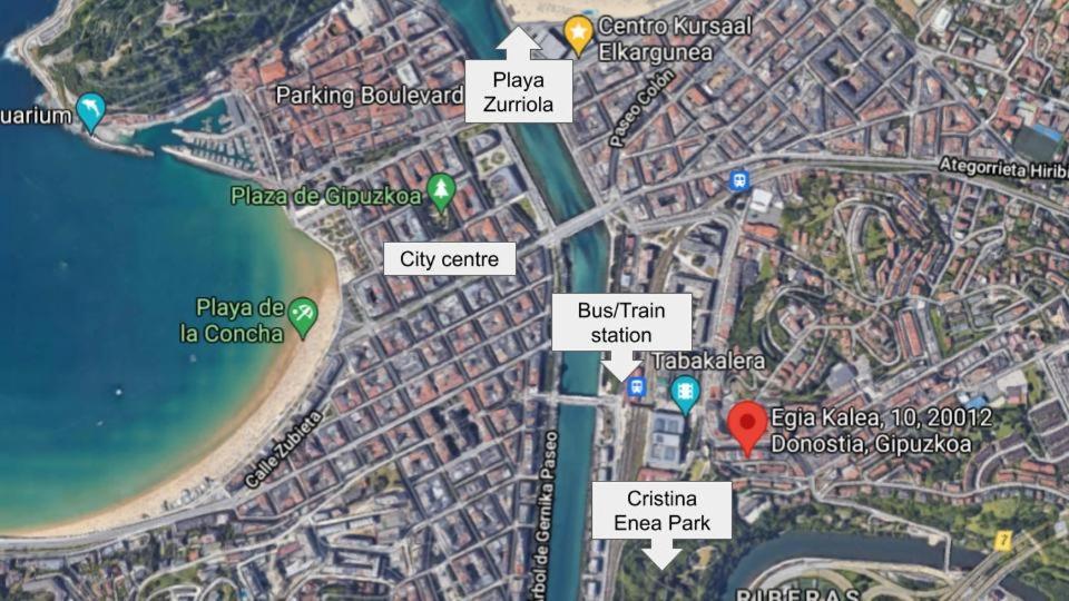 Centrico, Junto A Estacion De Bus/Tren, Y Playas Lejlighed San Sebastián Eksteriør billede